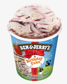 Ben And Jerrys Birthday Cake Ice Cream, HD Png Download, Transparent PNG