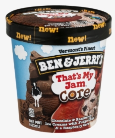 Ben And Jerry's Raspberry Fudge Core, HD Png Download, Transparent PNG