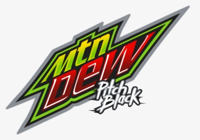 Mountain Dew Logo Black - Mountain Dew Pitch Black Logo, HD Png Download, Transparent PNG