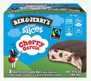 Ben & Jerry S Cherry Garcia Pint Slice - Ben And Jerry's Pint Slices, HD Png Download, Transparent PNG