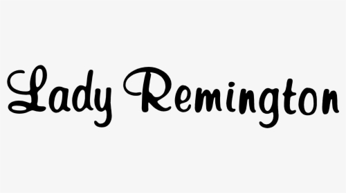 Lady Remington Logo Png Transparent - Calligraphy, Png Download, Transparent PNG