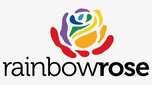 Transparent Rainbow Rose Png - Rainbow Rose Logo, Png Download, Transparent PNG