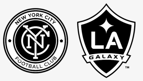 Nycfc La Galaxy - La Galaxy Logo Black And White, HD Png Download, Transparent PNG