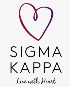 Indianapolis Sigma Kappas - Sigma Kappa Live With Heart, HD Png Download, Transparent PNG