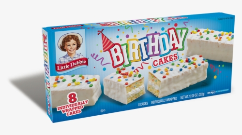 Clip Art Little Birthday Cakes All - Little Debbie Birthday Cake Snack Cakes, HD Png Download, Transparent PNG