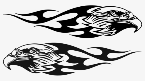 Eagle Tribal Flames - Tribal Eagle Flames Png, Transparent Png, Transparent PNG