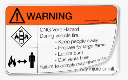 Vent Hazard Decal   Class - Traffic Sign, HD Png Download, Transparent PNG