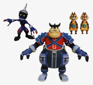 Pete, Soldier, Chip & Dale 7” Action Figure 4-pack - Diamond Select Figures Kingdom Hearts, HD Png Download, Transparent PNG