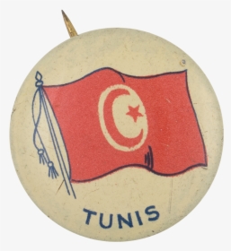 Tunis Flag Art Button Museum - Badge, HD Png Download, Transparent PNG