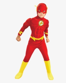 Boys Deluxe Flash Muscle Costume - Flash Halloween Costume Boy, HD Png Download, Transparent PNG