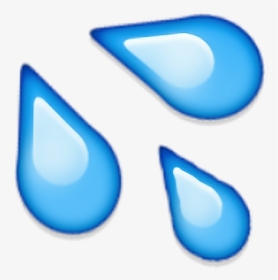Blue Overlay Png - Water Drops Emoji, Transparent Png, Transparent PNG