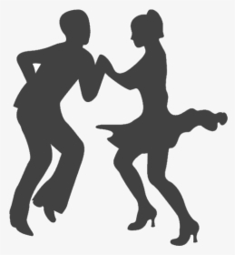 Ballroom Dance Silhouette Partner Dance - Salsa Dancing Silhouette Png, Transparent Png, Transparent PNG