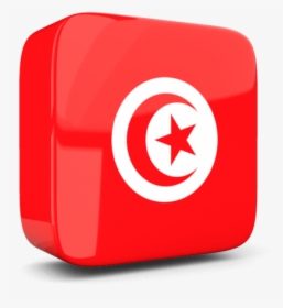 Glossy Square Icon 3d - Icone Flag Tunisia Png, Transparent Png, Transparent PNG