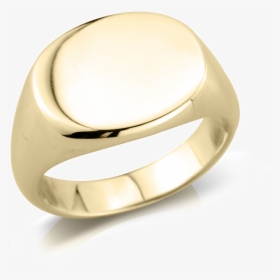 18ct Yellow Gold Signet Ring , Landscape Oval - Pre-engagement Ring, HD Png Download, Transparent PNG