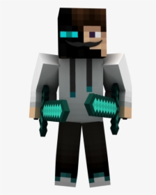 Minecraft Guy With Sword, HD Png Download, Transparent PNG