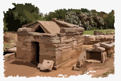 Etruscan Corner Aedicula Tomb Necropolis Of Populonia - Tombe Etrusche A Tumulo, HD Png Download, Transparent PNG