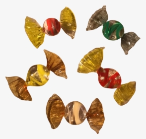 Vintage Murano Style Glass Candy Pieces Set Of - Brass, HD Png Download, Transparent PNG
