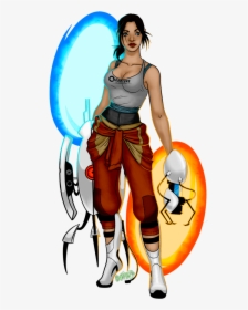 Chell Portal 2 Chell By X0mbi3s On Newgrounds - Chell Portal 2 Art, HD Png Download, Transparent PNG