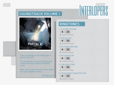 Portal 2 Soundtrack Cover, HD Png Download, Transparent PNG