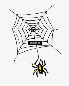 Spider Web Halloween Transparent , Png Download - Black Spider Web Png, Png Download, Transparent PNG