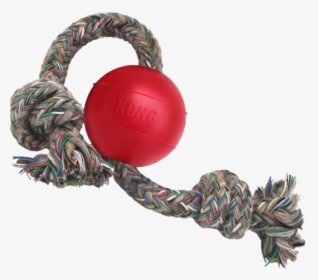 Ball Pelota Kong Soga Roja Juguete Pets And Rock Perro - Ball Rope Dog Toy, HD Png Download, Transparent PNG