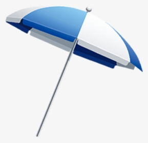 Beach Umbrella Blue White Png, Transparent Png, Transparent PNG