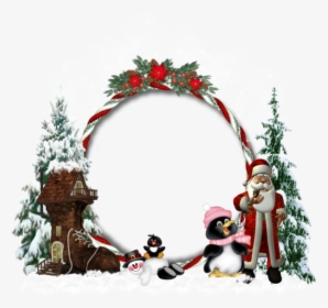 Picture Soi Frame Claus Tree Day Santa Clipart - Carte De Noel Png Transparent, Png Download, Transparent PNG