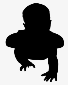 Baby Crawling Silhouette Png - Silhouette, Transparent Png, Transparent PNG