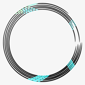 Mimi Neon Round Black Circle Rounds Yuvarlak Frame - Transparent Background Neon Circle Frame, HD Png Download, Transparent PNG