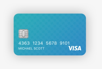Debit Card - Blue - Visa, HD Png Download, Transparent PNG