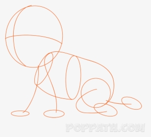 Draw A Baby Crawling, HD Png Download, Transparent PNG