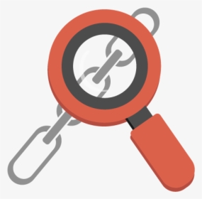 Magnifying Glass Looking At A Chain - Illustration, HD Png Download, Transparent PNG