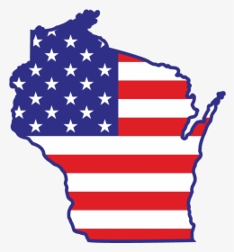 Wisconsin State Flag Map - Usa We Re Number 1, HD Png Download, Transparent PNG