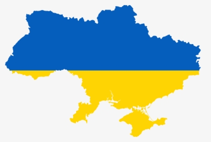Ukraine Map Flag Png, Transparent Png, Transparent PNG