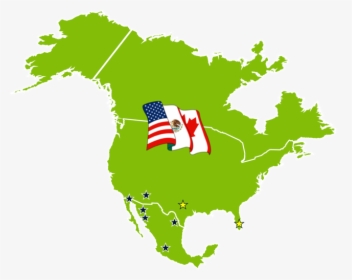 Offices - Everscale Group - North America Map Modern, HD Png Download, Transparent PNG