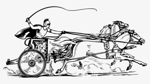 Carriage, Chariot, Charioteer, Horse, Horse-drawn - Chariot Racing Png, Transparent Png, Transparent PNG