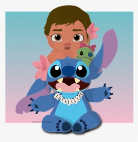 Thinking About Baby Moana And Stitch Together Makes - Baby Moana And Stitch, HD Png Download, Transparent PNG