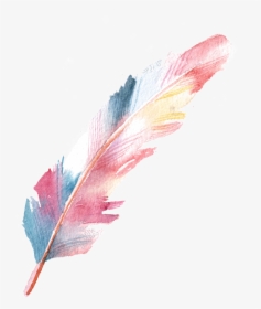 Pluma Png Page - Pink Watercolor Feather Png, Transparent Png, Transparent PNG
