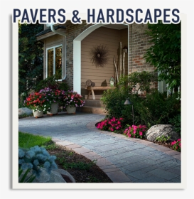 Pavers &amp - Hardscapes - Diy Front Walkway Landscaping Ideas, HD Png Download, Transparent PNG