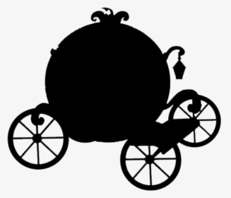 Cinderella Chariot Art Png Silhouette - Vetor Carruagem Da Cinderela, Transparent Png, Transparent PNG