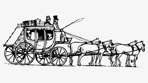 Wagon,horse,chariot - Horse And Coach Clipart, HD Png Download, Transparent PNG