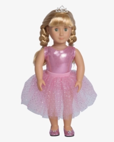 American Girl Style Doll Wearing Pink Ballerina Outfit - Doll, HD Png Download, Transparent PNG