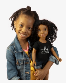 African American Girls Styling And Playing With A Black - Sibling, HD Png Download, Transparent PNG