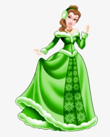 Gown Clipart Green - Paper Doll Princess Dress, HD Png Download, Transparent PNG