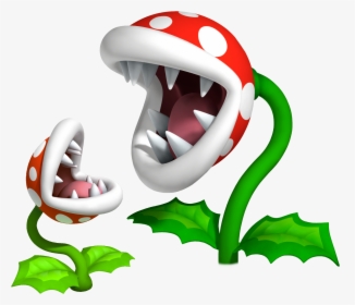 Newer Super Mario Bros - Transparent Venus Fly Trap, HD Png Download, Transparent PNG