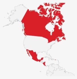 Transparent Central America Png - Map Of Canada, Png Download, Transparent PNG