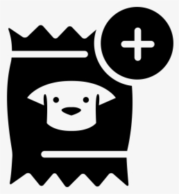 Food For Pet Add Symbol - Dog Food Png Black And White, Transparent Png, Transparent PNG