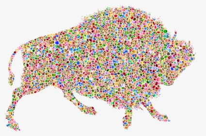 Buffalo, Geometric, Silhouette, Bison, Bovine, Cow - Illustration, HD Png Download, Transparent PNG