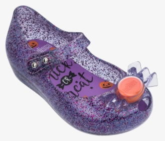 Glitter Purple - Mini Melissa Halloween Shoes, HD Png Download, Transparent PNG