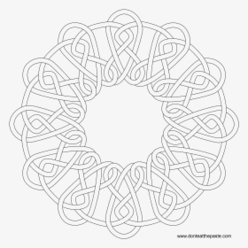 Round Celtic Knot Mandala Coloring Pages - Coloring Book, HD Png Download, Transparent PNG